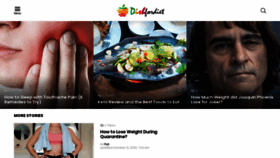 What Dishfordiet.com website looked like in 2020 (3 years ago)