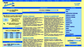 What Divoch.cz website looked like in 2020 (3 years ago)