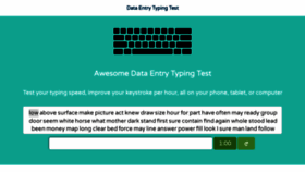 What Dataentrytester.com website looked like in 2020 (4 years ago)