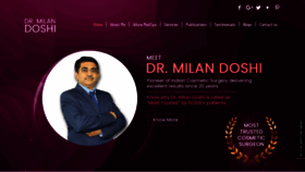 What Drmilandoshi.com website looked like in 2020 (3 years ago)