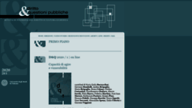 What Dirittoequestionipubbliche.org website looked like in 2020 (3 years ago)