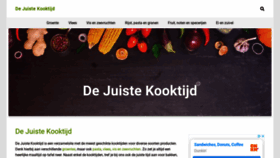 What Dejuistekooktijd.nl website looked like in 2020 (3 years ago)