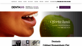 What Dentasis.ro website looked like in 2020 (3 years ago)