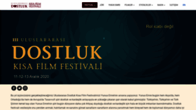 What Dostlukfilmfestivali.com website looked like in 2020 (3 years ago)