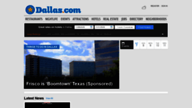 What Dallas.com website looked like in 2020 (3 years ago)