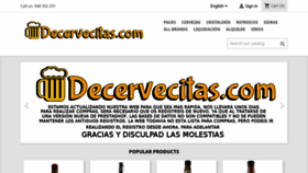 What Decervecitas.com website looked like in 2020 (3 years ago)