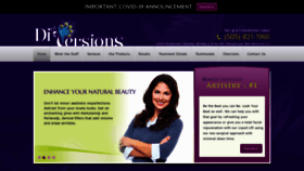 What Diversionsmedspa.com website looked like in 2020 (4 years ago)