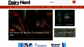 What Dairyherd.com website looked like in 2020 (3 years ago)