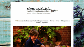 What Dieblumenbinderin.com website looked like in 2020 (3 years ago)