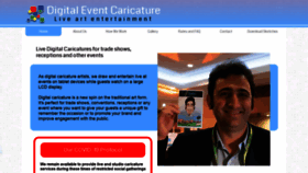 What Digitaleventcaricature.com website looked like in 2020 (3 years ago)