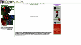 What Deckerfarm.com website looked like in 2020 (3 years ago)