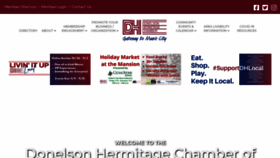 What Donelsonhermitagechamber.com website looked like in 2020 (3 years ago)