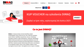 What Dimaq.pl website looked like in 2020 (5 years ago)