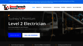 What Davefenechelectrical.com.au website looked like in 2020 (3 years ago)
