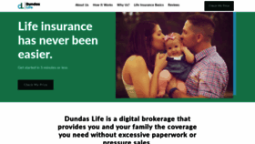 What Dundaslife.com website looked like in 2020 (3 years ago)