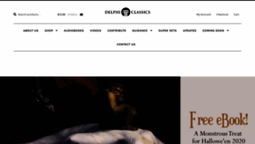 What Delphiclassics.com website looked like in 2020 (3 years ago)