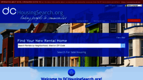 What Dchousingsearch.org website looked like in 2020 (3 years ago)