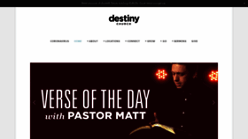 What Destinychurchsa.com website looked like in 2020 (3 years ago)