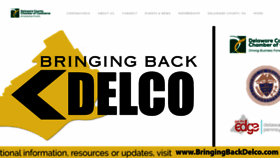 What Delcochamber.org website looked like in 2020 (3 years ago)