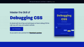 What Debuggingcss.com website looked like in 2020 (3 years ago)