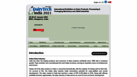What Dairytechindia.in website looked like in 2020 (3 years ago)