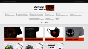 What Decinecamisetas.com website looked like in 2020 (3 years ago)
