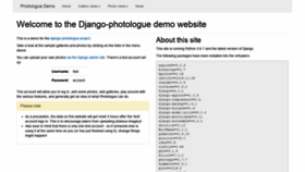What Django-photologue.net website looked like in 2020 (3 years ago)