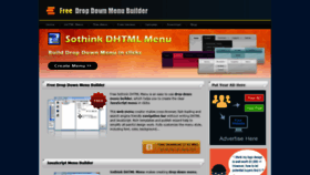 What Dhtml-menu-builder.com website looked like in 2020 (3 years ago)