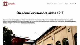 What Diakonova.no website looked like in 2020 (3 years ago)