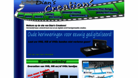 What Dianscreations.nl website looked like in 2020 (3 years ago)