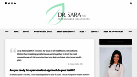 What Drsaradetox.com website looked like in 2020 (3 years ago)