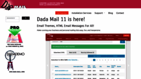 What Dadamailproject.com website looked like in 2020 (3 years ago)