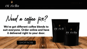 What Dibellacoffee.com website looked like in 2020 (3 years ago)