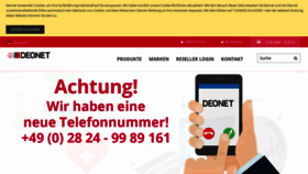 What Deonet.de website looked like in 2020 (3 years ago)
