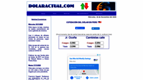 What Dolaractual.com website looked like in 2020 (3 years ago)