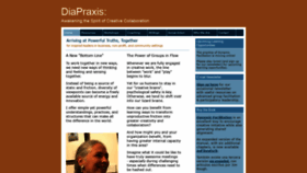What Diapraxis.com website looked like in 2020 (3 years ago)