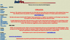 What Dodfire.com website looked like in 2020 (3 years ago)