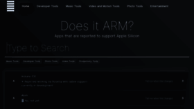 What Doesitarm.com website looked like in 2020 (3 years ago)