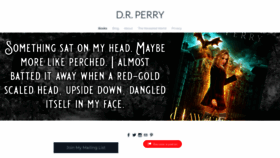 What Drperryauthor.com website looked like in 2020 (3 years ago)