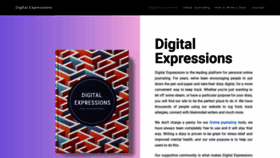 What Digitalexpressions.nu website looked like in 2020 (3 years ago)