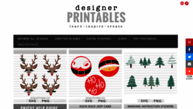 What Designerprintables.com website looked like in 2020 (3 years ago)