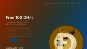 What Dogecoin-faucet.biz website looked like in 2020 (3 years ago)