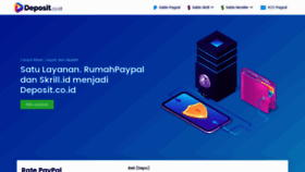 What Deposit.co.id website looked like in 2020 (5 years ago)