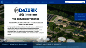 What Dezurik.com website looked like in 2020 (3 years ago)