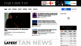 What Dailybhutan.com website looked like in 2020 (3 years ago)