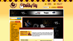What Detskyraj.cz website looked like in 2020 (3 years ago)