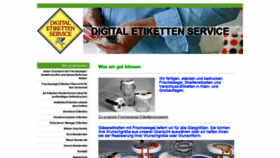 What Digital-etiketten-service.de website looked like in 2020 (4 years ago)
