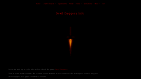 What Devildaggers.info website looked like in 2020 (3 years ago)