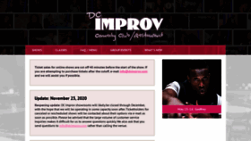What Dcimprov.com website looked like in 2020 (3 years ago)