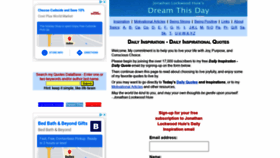What Dreamthisday.com website looked like in 2020 (3 years ago)
